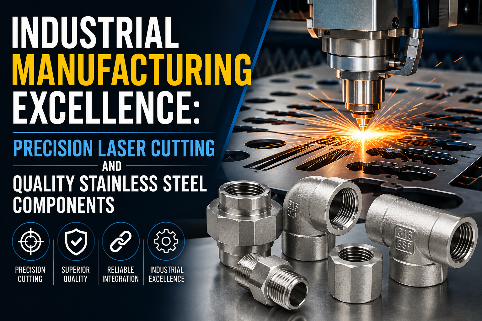 Industrial Manufacturing Excellence: Precision Laser Cutting and Quality Stainless Steel Components